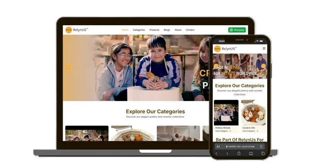 RelynUS - Dynamic Website project showcase