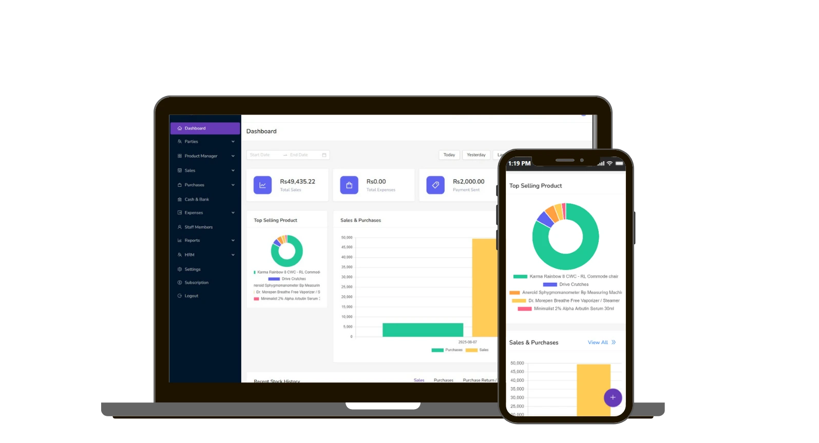 Stocknp - Inventory,Billing & POS System (SAAS) project showcase