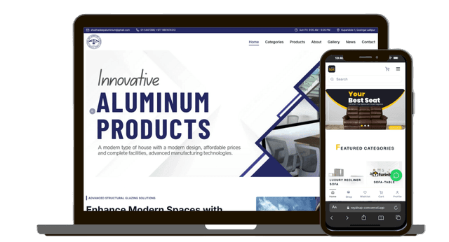 Shubha Deep Aluminium - Dynamic Website with CMS project showcase